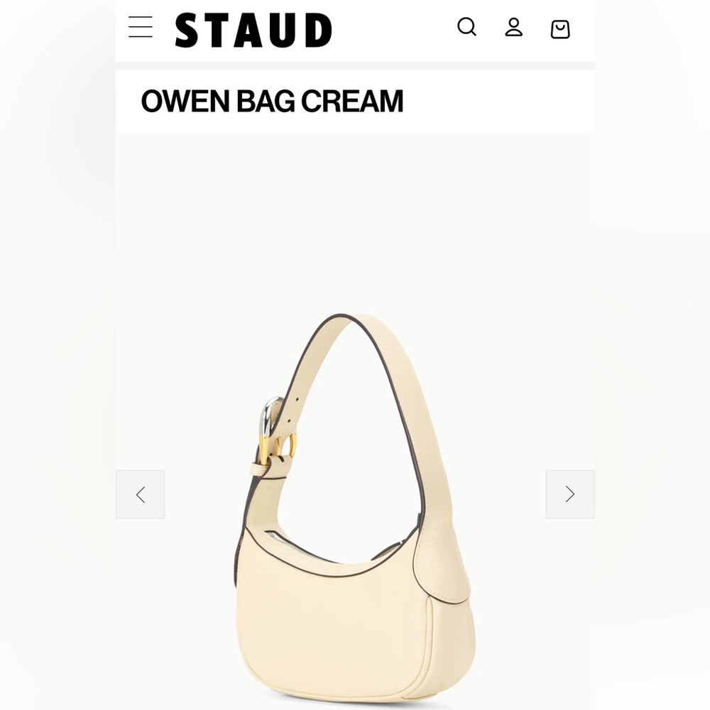 New • STAUD Owen bag in cream - Picture 6 of 12